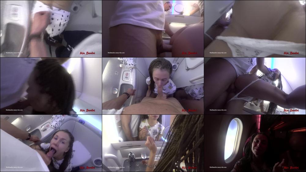 VIP Many Vids MAX Mile High Club Quick Fuck At Airplane Restroom