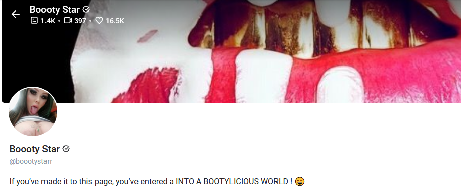 boootystarr / Boooty Star
