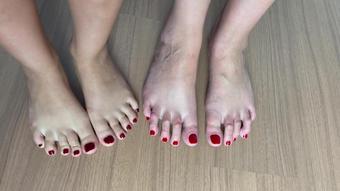 GG Foot Domination - Beautiful Feet In Size Comparison! (Mp4-Hd 1080P)