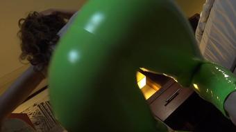XxBrookLogan - Shiny Green Leggings JOI