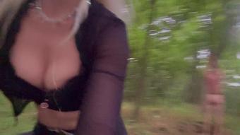Goddess Slavena - Sexy Sadist Forest Whipping 1