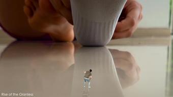 RISE OF THE GIANTESS - A Tiny Man To Squish - Giantess Gabriela 4K