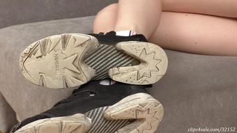 FURIOUS GIRLS - Black Reebok Shoes Are Shown As Well As Beautiful Legs, Fc175H 720P