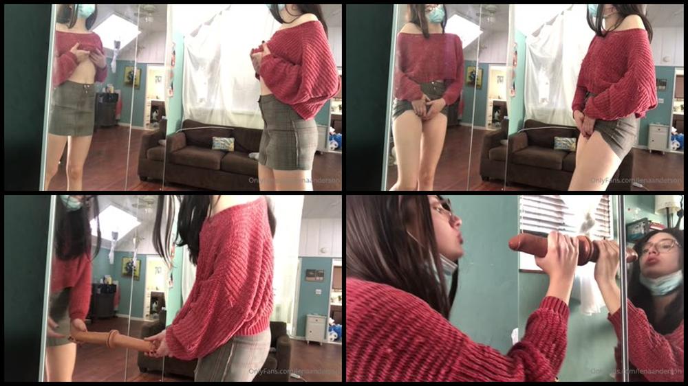 Lenaanderson 24 05 2020 353277015 Nerdy Neighbor Girl Is Super Horny During Quarantine And Can T Resist Using Her New Toy