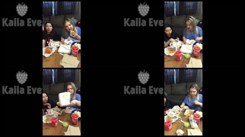 Kaiia Eve   2 Skinny Bffs  Taco Bell Mukbang
