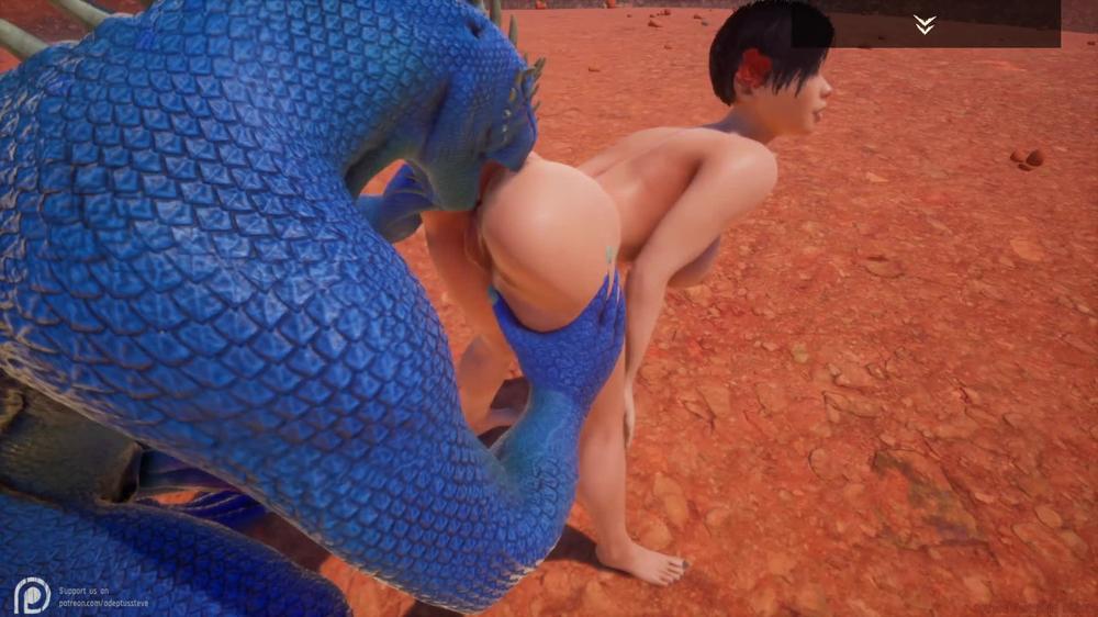 Wild Life Blue lizard scaly porn (Jenny and Corbac)