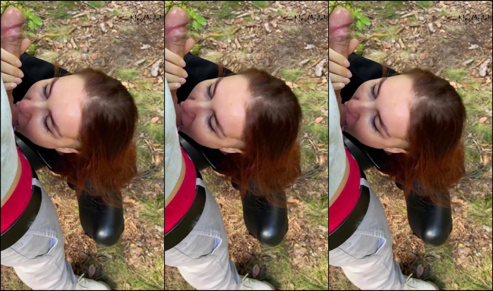 Public park: Sex, Blowjob and pussy creampie KleoModel