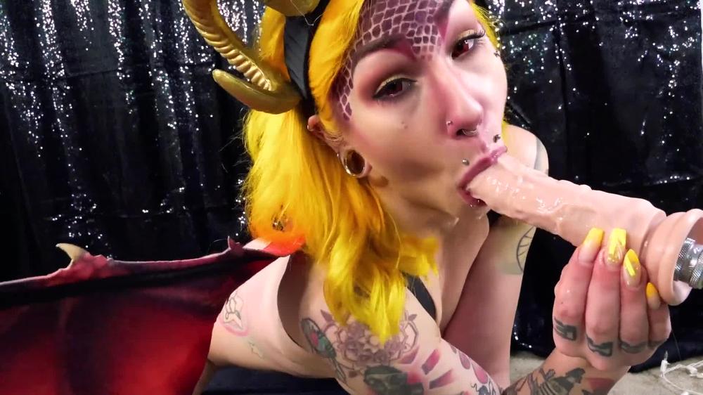 121 - Ahegao Dragon Slays Your Cock Messy Bj