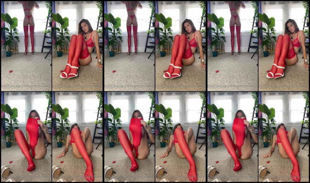Theperfectmistress 25 06 2020 464348132 Taking Off My Red Nylons And Trying On These Sexy White High Heels