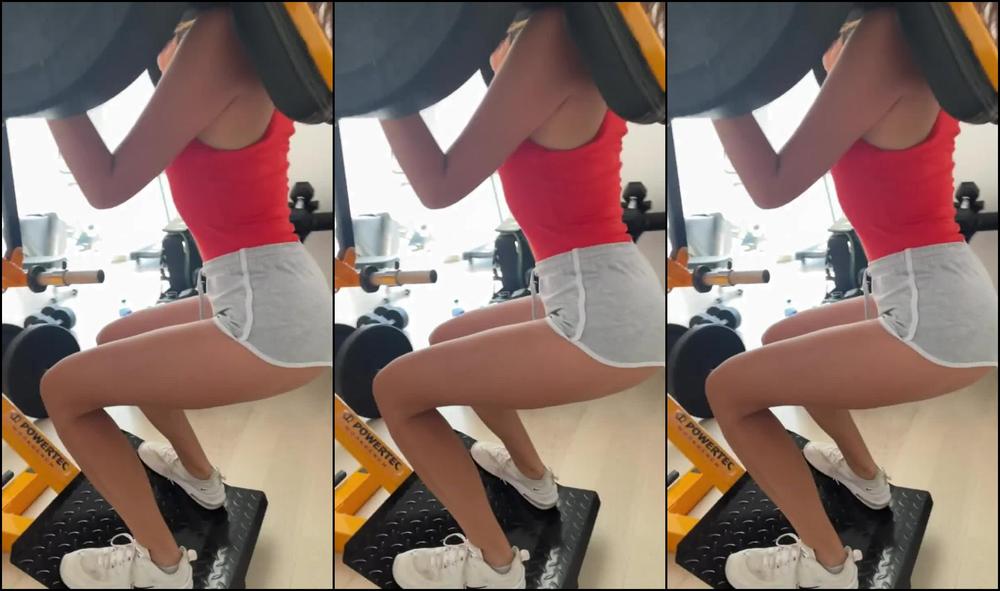 Morning routine with Yoya Grey its legs workout day in my gym