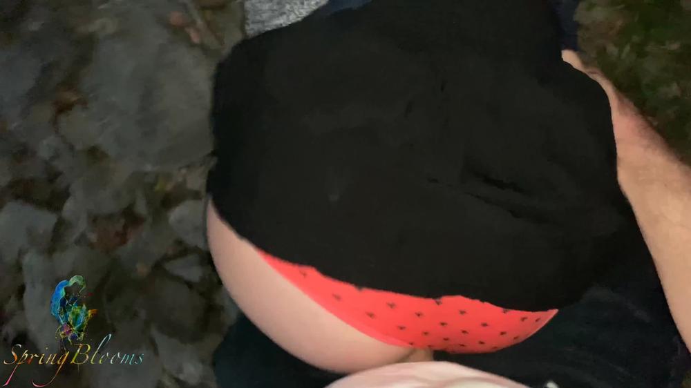 Teen Gets Public Creampie By The Lake - Outdoors Springblooms