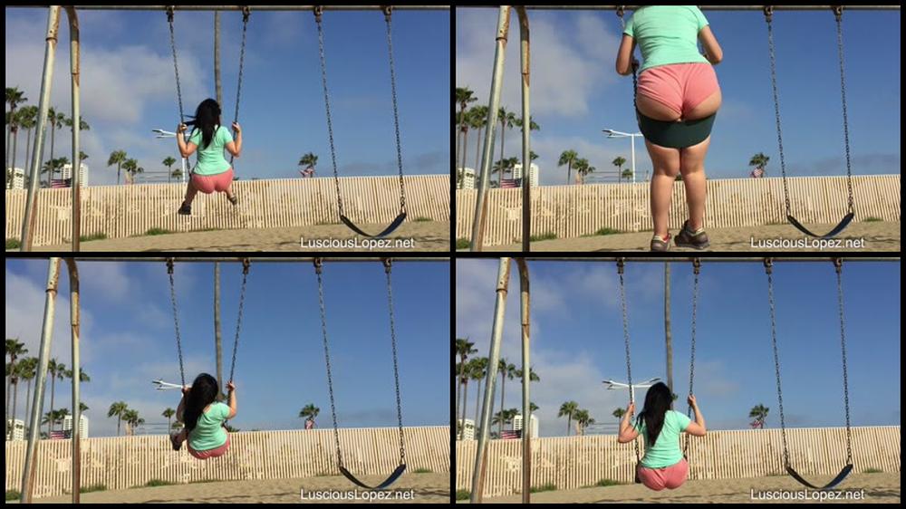 Luscious Lopez 04 07 2017 2215712 Slow Motion Big Ass In Short Shorts On A Swing Merica Lusciouslopez