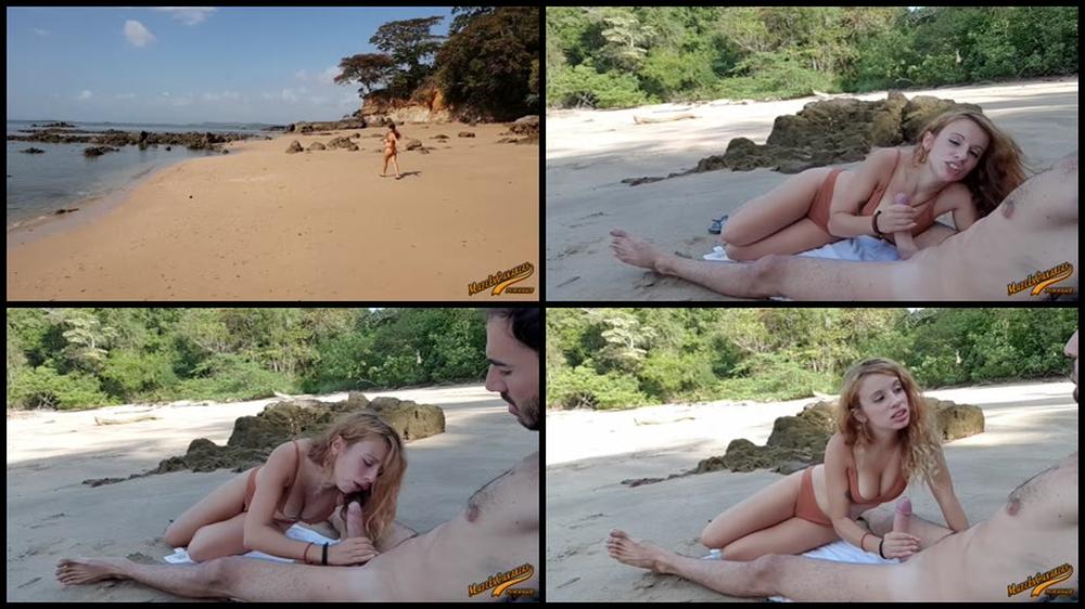 Spanish Teen With Big Natural Tits Makes A Public Blowjob In Panama Beach   Pornhub Com