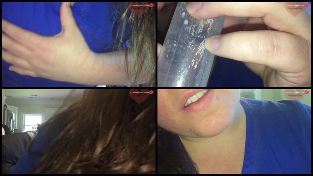 Jessisamessvids Asmr Wet Lactation Blue Scrub Top
