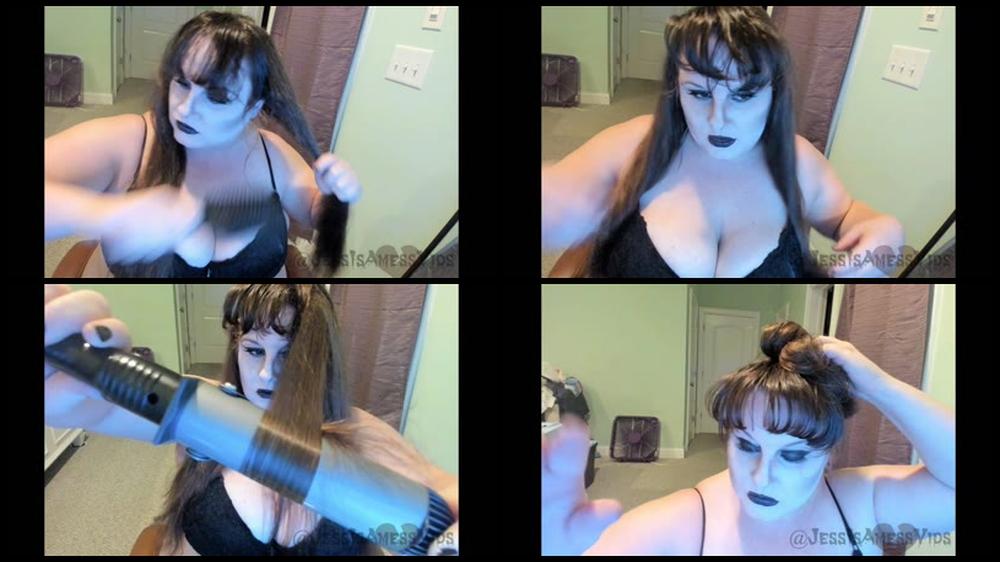 Jessisamessvids Hair Brush Spankings And A Hot Iron