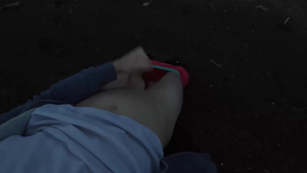 Double scenes | Caught by a passing car & risky cumload under a bridge