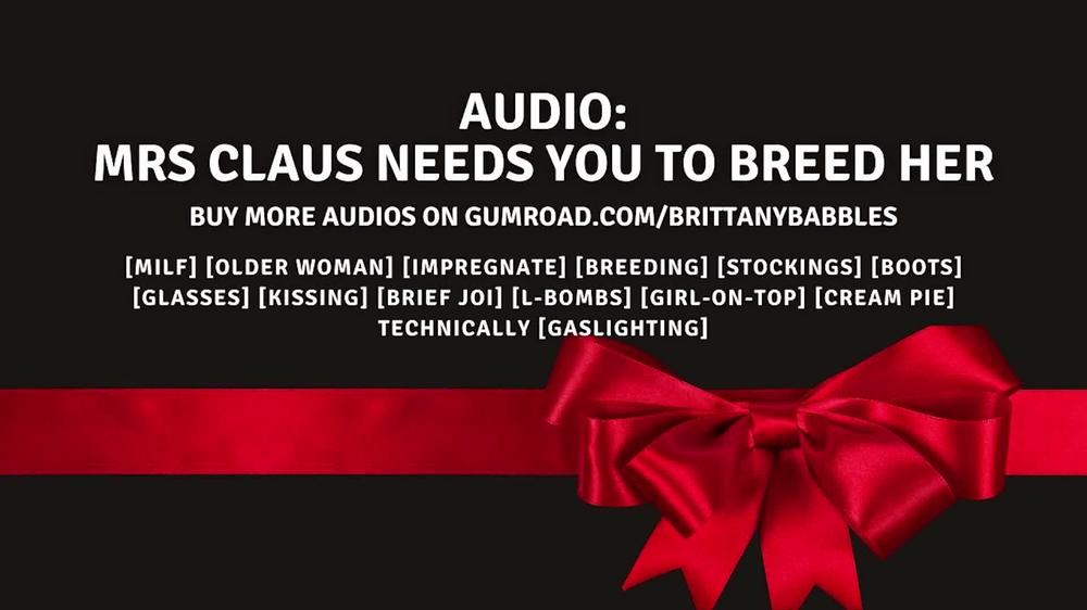 Audio: Mrs Claus Needs You To Breed Her
