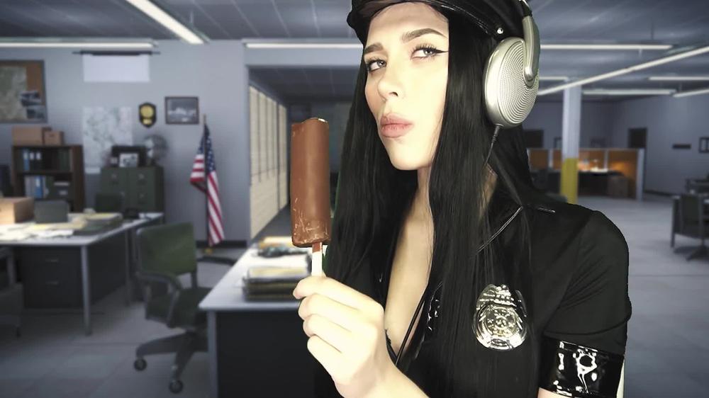 ASMR POLICE OFFICER SUCKS HARD. HONEY HAZE