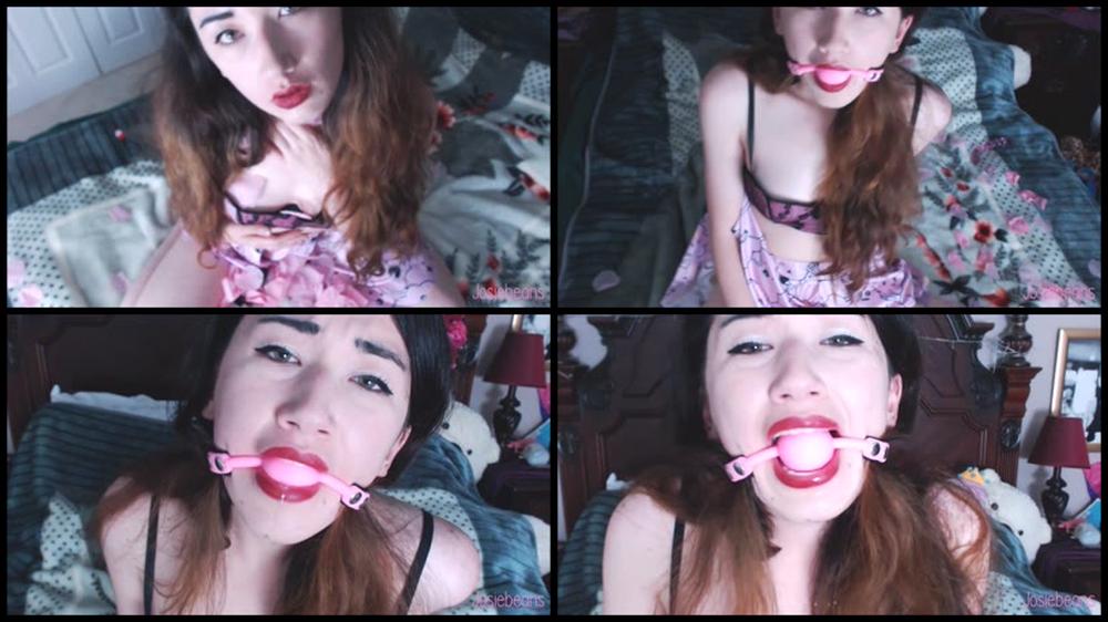 Josiebeans Petals Beautiful Agony Ballgag Cum
