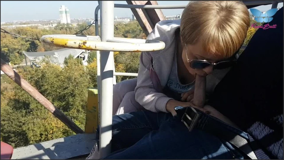 084 Extreme Public Blowjob And Cum Swallow From Dirty Milf On The Ferris Wheel Yasmi Butt 720P