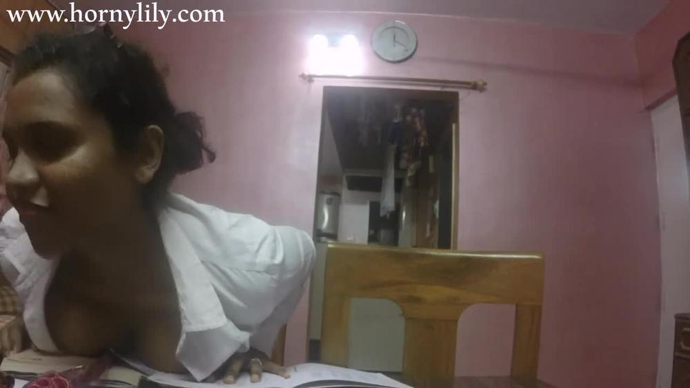 slutty indian secretary gets horny in the office