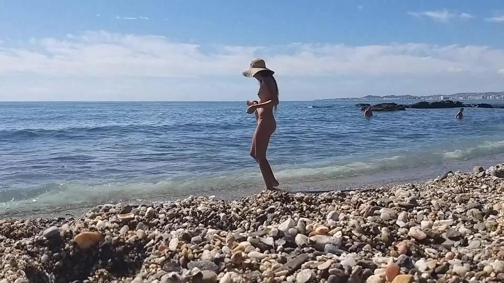 Enjoy with ME exciting atmosphere of the Public NUDIST Beach # Public PEE at Nudist Beach