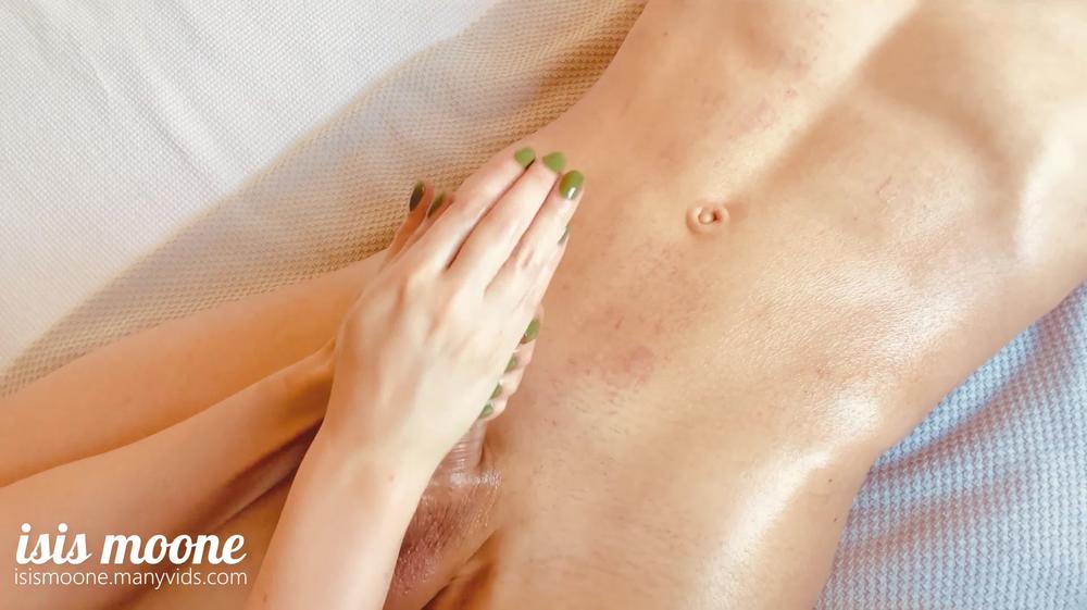 Best amateur cock massage with frenulum tease and massive cumshot - Isis Moone