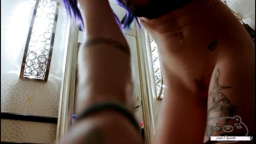 Leda Elizabeth - [Pornhubpremium] - Horny Tattooed Slut Masturbates And Tries On Lingerie In Public Dressing Ro - 1080P