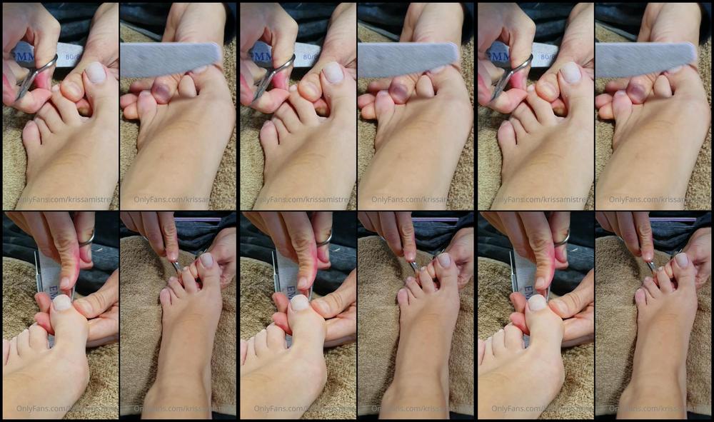 Krissamistress 16 04 2021 2084959158 Video Enjoy 12 Minutes Of My Pedicure Session Foot Fans