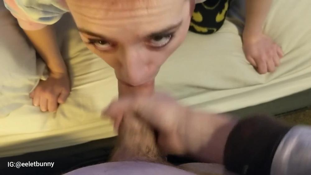 Getting a blowjob from my friend until I cum