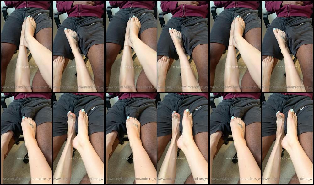 Mrandmrs W 03 09 2021 2211229623 Teasing His Cock Out Of His Shorts With My Pretty Feet And Perfect Toenails Who Likes Th