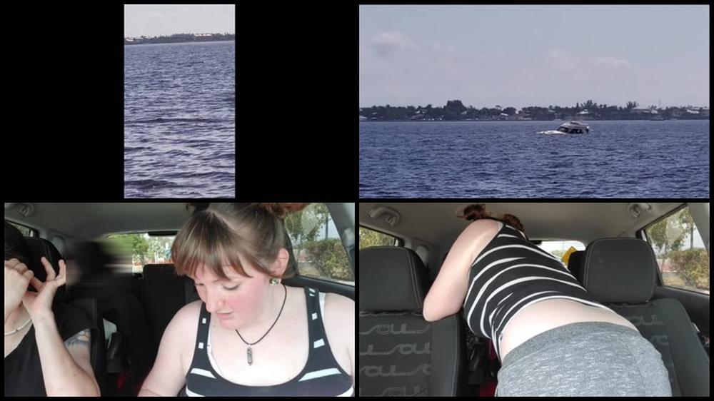 Miss Ellie Nikkita Changes In The Car   In Public