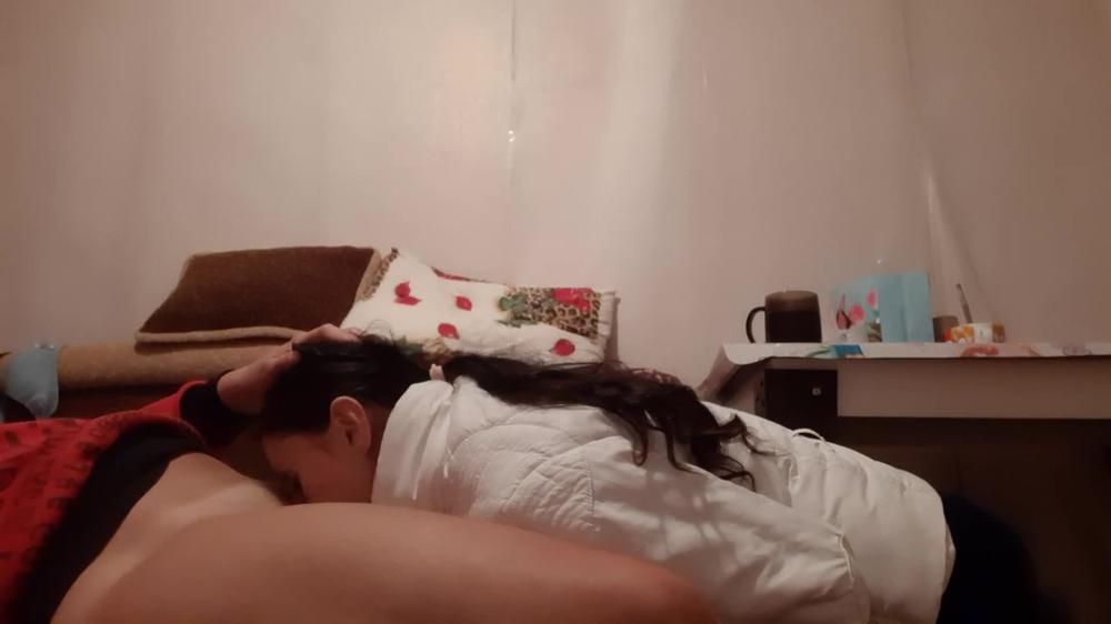 She caught me masturbating and helped me cum - Lesbian_illusion