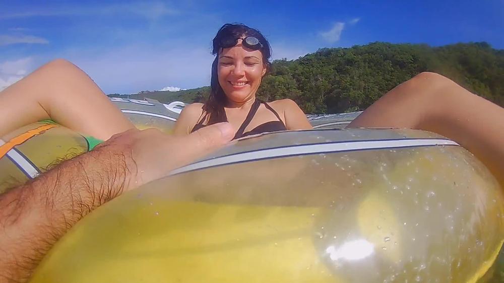 ENJOY Butt Plug IN and OUT among Fish n Corals