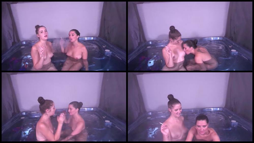 Naughtypoppyuk   Poppy And Pixiee Very Naughty In Hottub