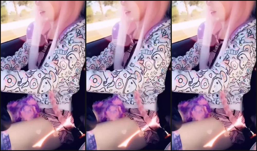 Fun With A Teddy Vibrator Buttplug And No Panties In A Car Vip Pussy.Com 08.08.2020