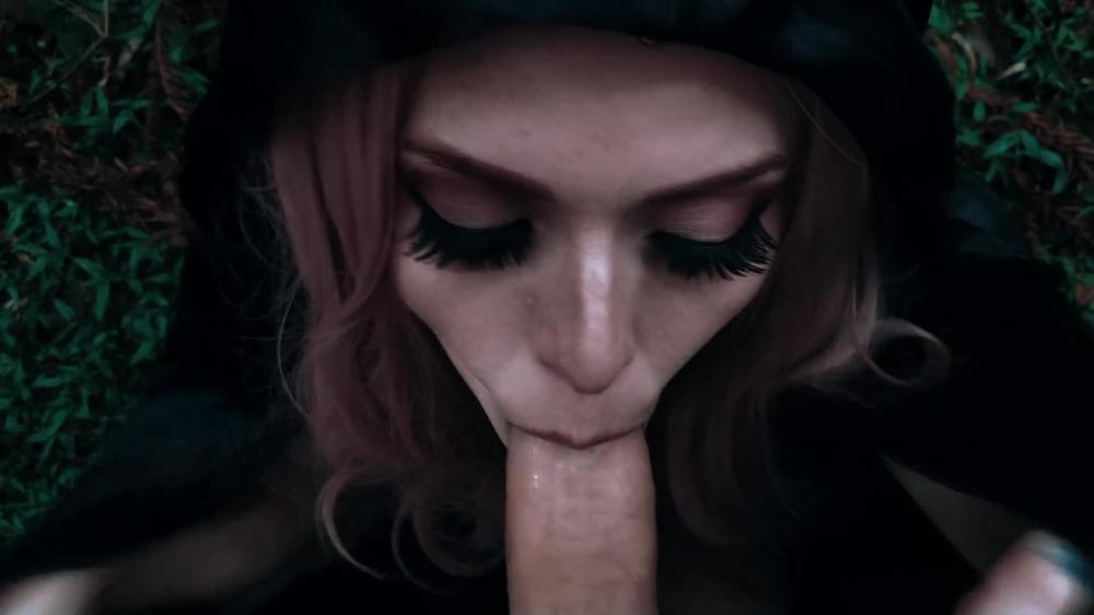 Maru Karv - [Pornhubpremium] - Wood Witch Blowjob For Halloween Witch Cosplay For Halloween Public Video. - 1080P