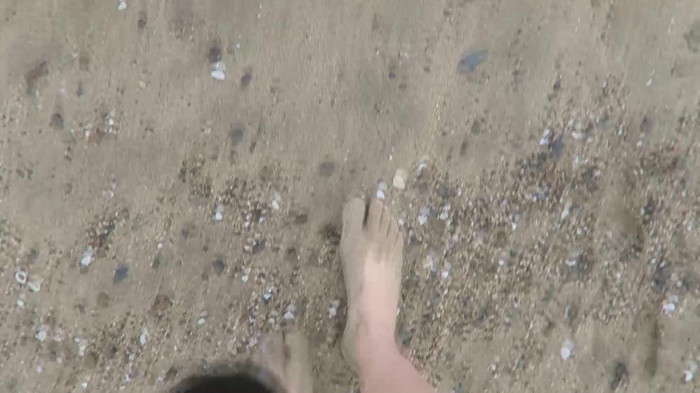 Foot Fetish Sea Waves Amp Sand On My Feet