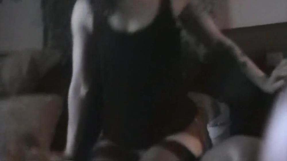 Cumming all over that BBC while husband films. Beautiful "O" face
