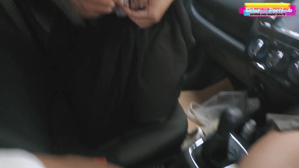 [VDOCUT] ASIAN THAI CALLEGE BLOWJOB IN CAR อมควยในรถ