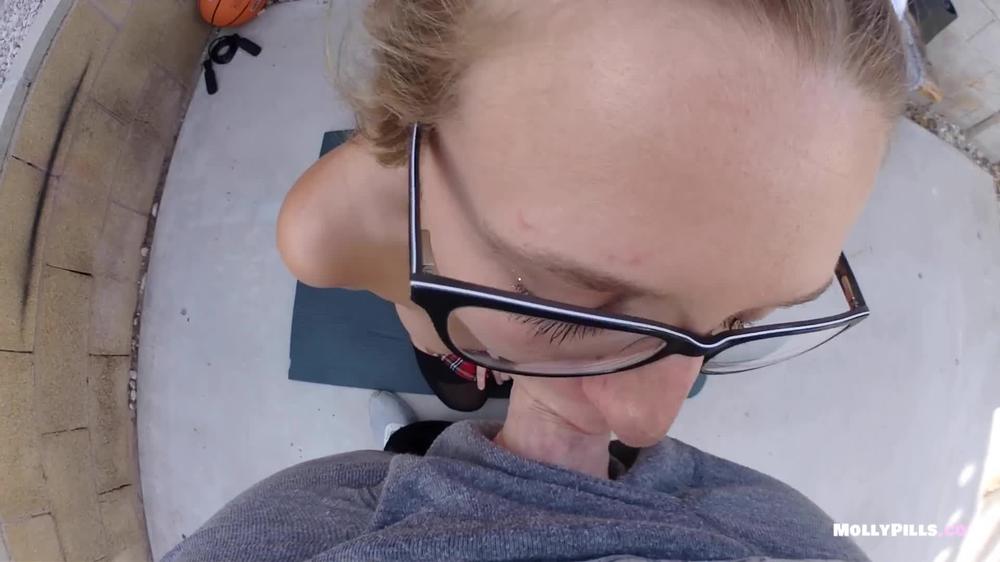 Bad Schoolgirl Caught Skipping Fuck by Gym Coach POV Molly Pills