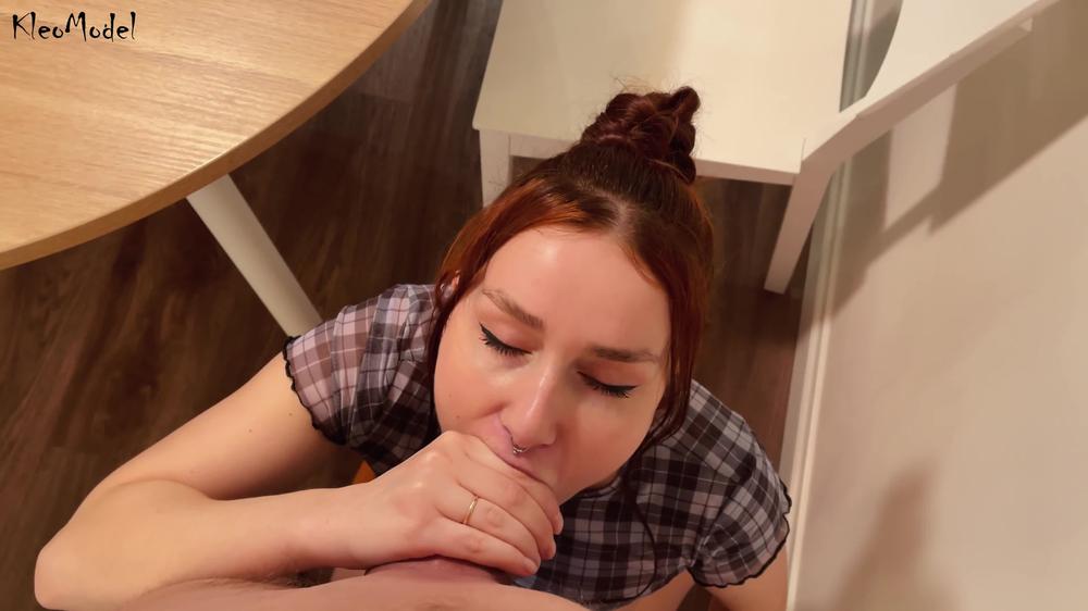 Banana sex and BJ with cumshot on ass KleoModel