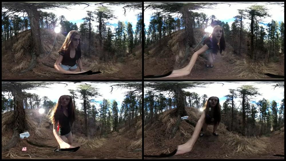 077 Freckledred Pees On A Public Trail 360 Vr Freckledred 2160P