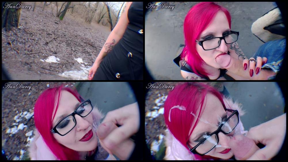 Public Park Facial Cum In Hair And Cumwalk   Sex Movies Featuring Ann Darcy