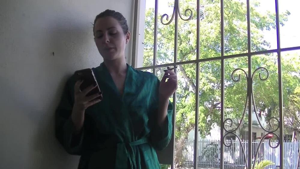 Helenas Cock Quest - Helena Smoking 1 Thinking About