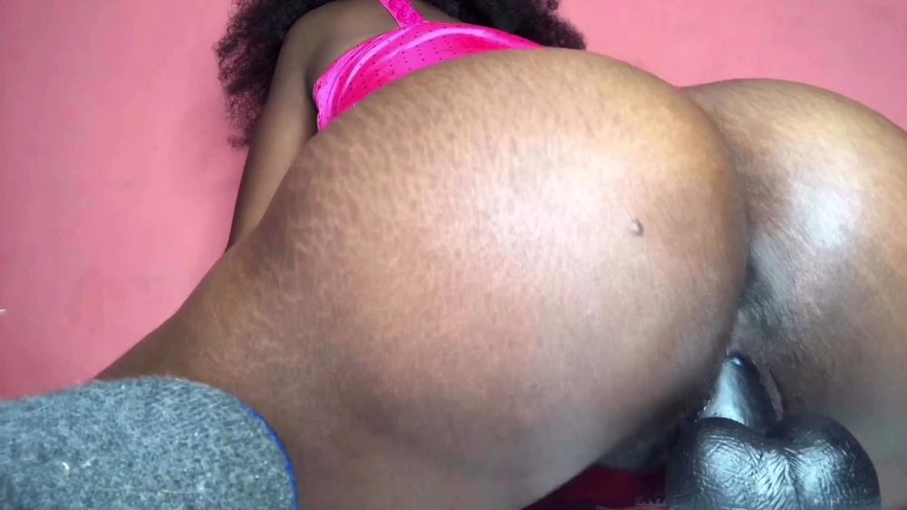 Fucking my dildo on my pink night gown