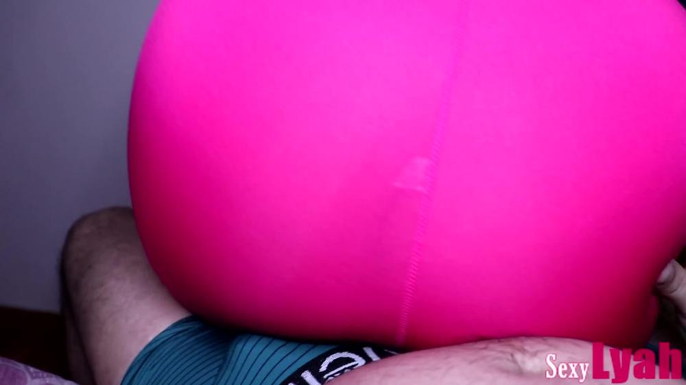 Hot Lap dance in Tight Leggings makes Guy Cum through Underwear Boxers