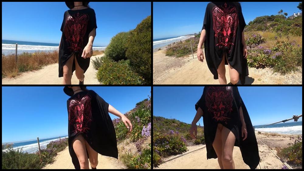 Bottomless Public Beach Walk Part 2