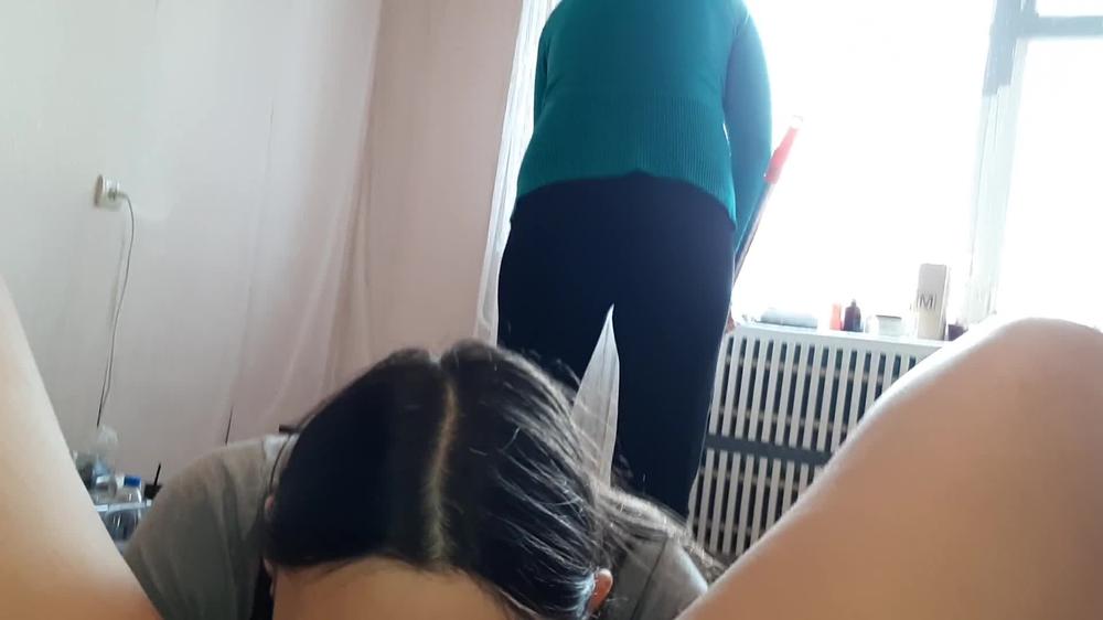 When The Cleaners Washed The Floors, My Girlfriend Licked Me, From The First Person - 1080P