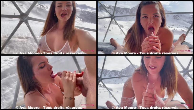 He Fucks Me Facing The Ski Slopes And Fills My Face With Cum Duet